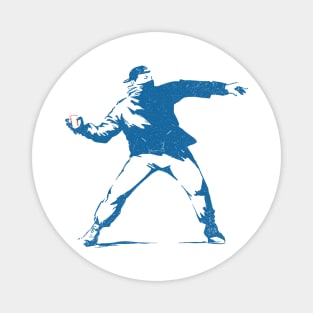 Banksy Baseball Pitcher Magnet